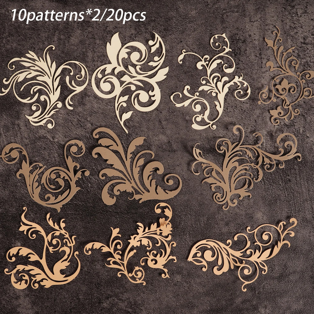 20pcs Hollow out Special-shaped  Paper, embelishments