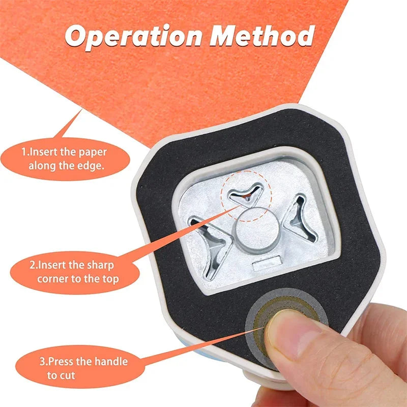 Metal Plastic Rounder Design Scrapbook ,Cards Craft Corner Punch