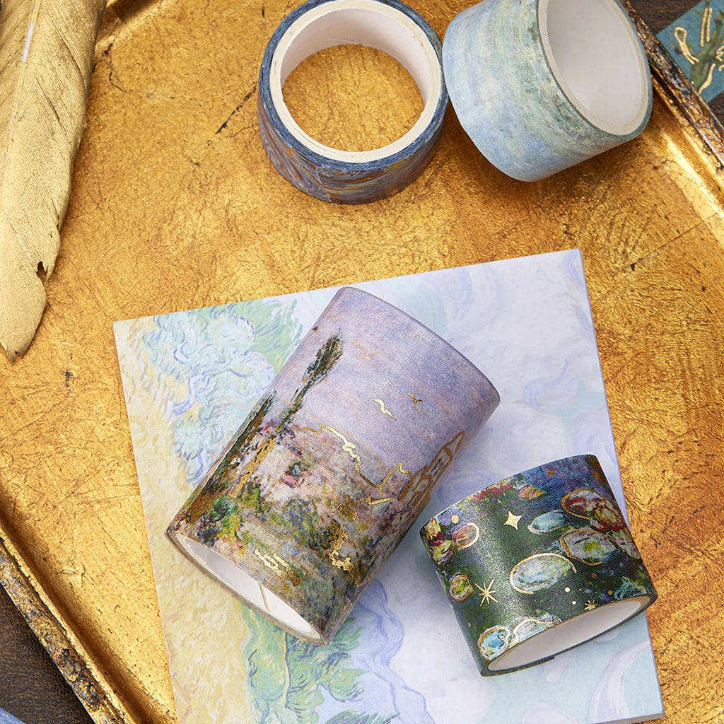24 rolls/box oil painting theme washi tape set,