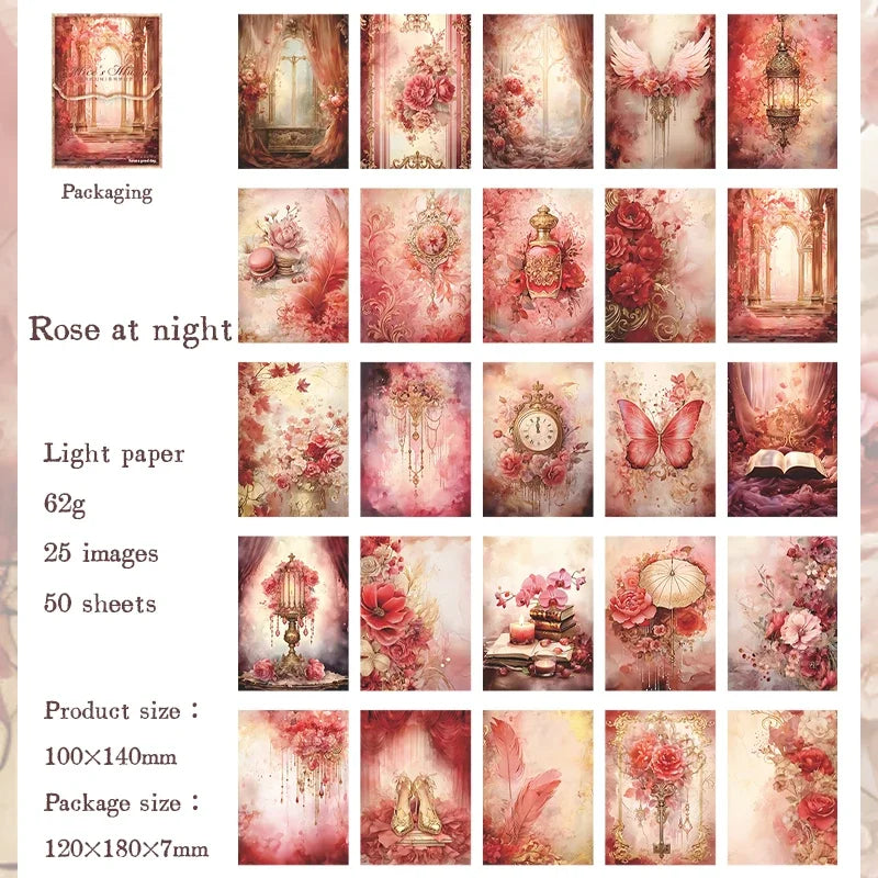 Vintage scrapbooking material paper handmade