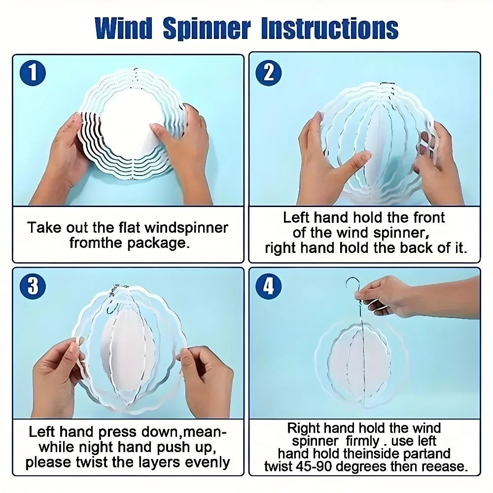 Christmas Gnome 3D Metal Wind Spinner