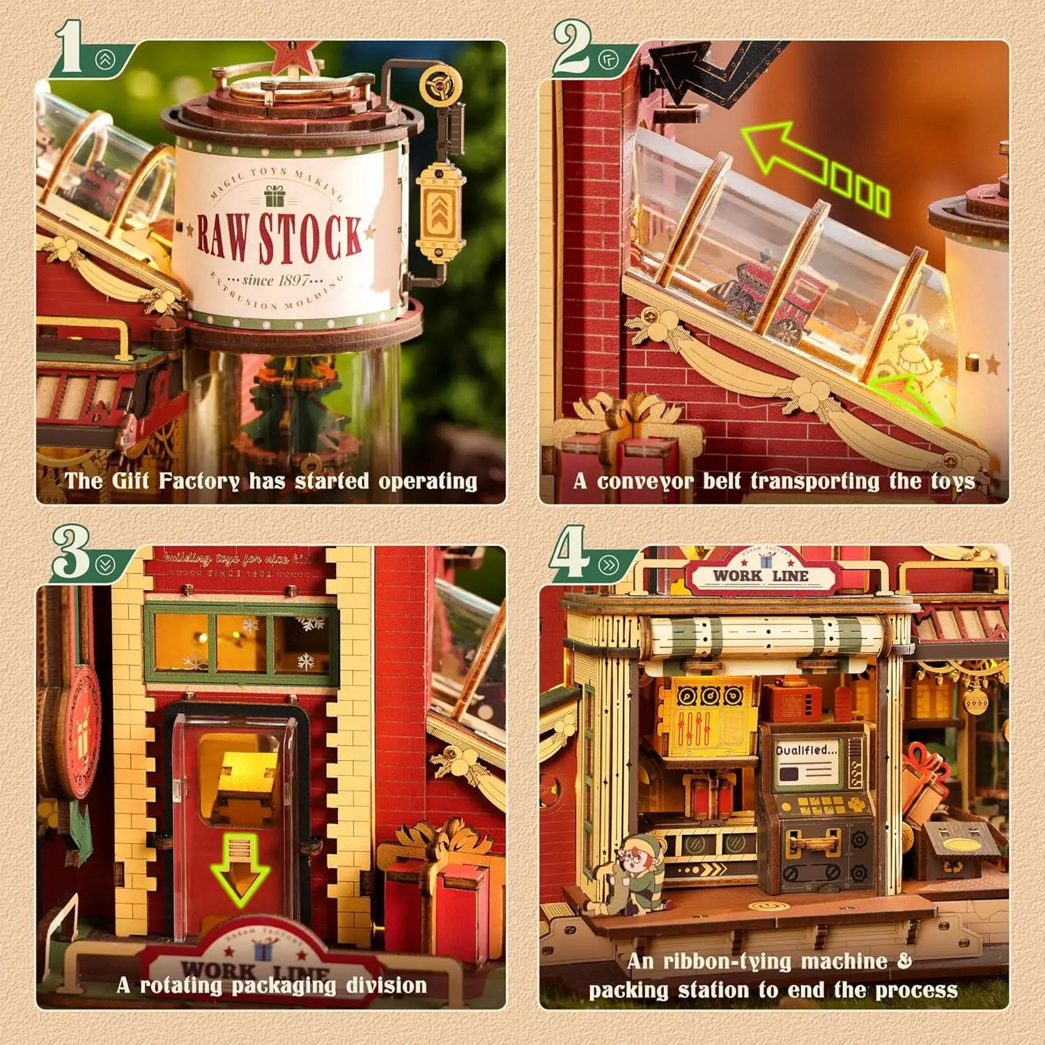 Robotime Rokr Wooden Music Box  Factory 3DPuzzles Model Kits