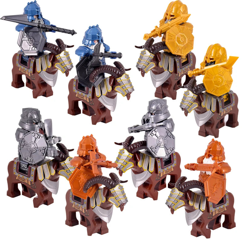 New MOC LOTR Soldier Dwarf Army Figures  building block bricks