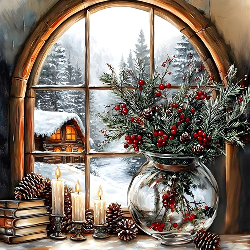 Full Embroidery cotton Thread 11CT Counted Landscape Cross Stitch Kit