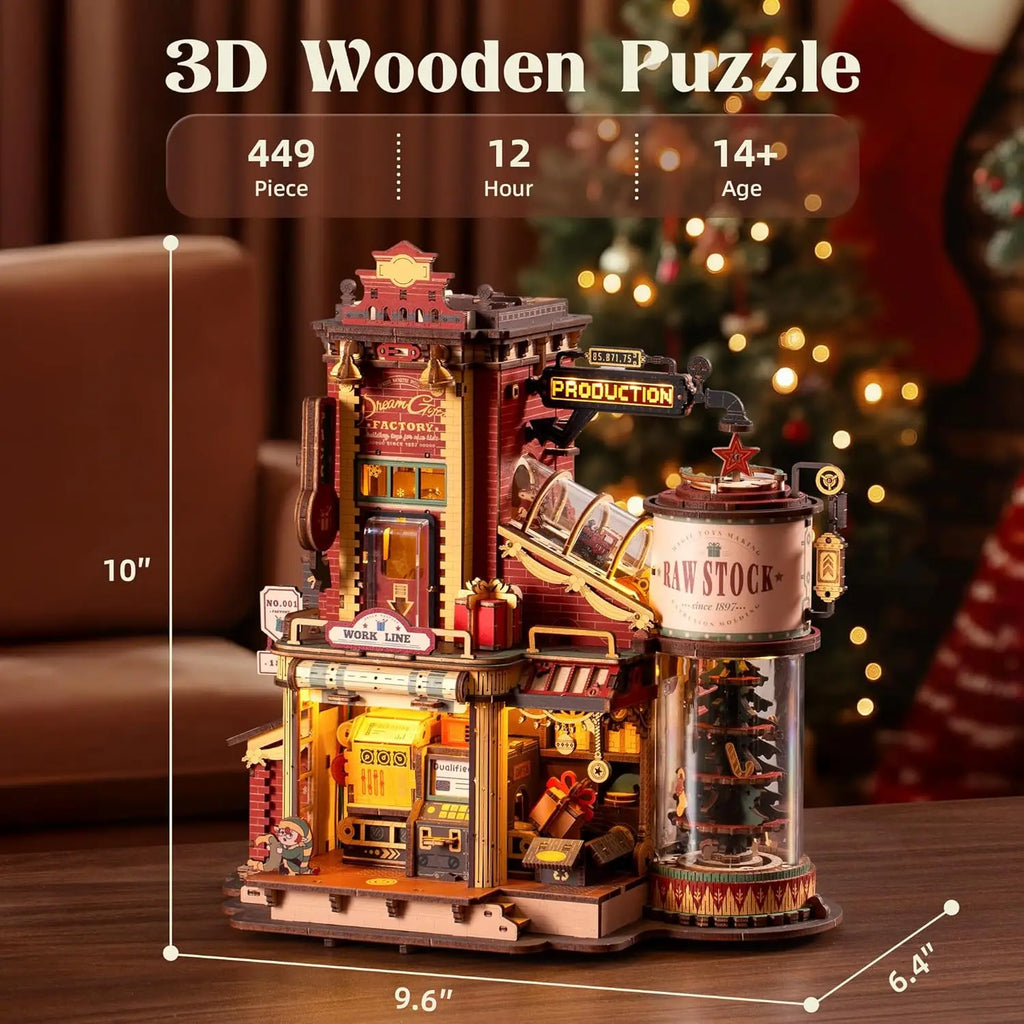 Robotime Rokr Wooden Music Box  Factory 3DPuzzles Model Kits