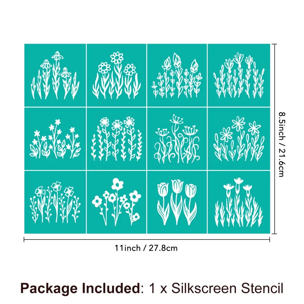 Silkscreen Stencil Reusable Self-Adhesive Silk Screen Printing Silk