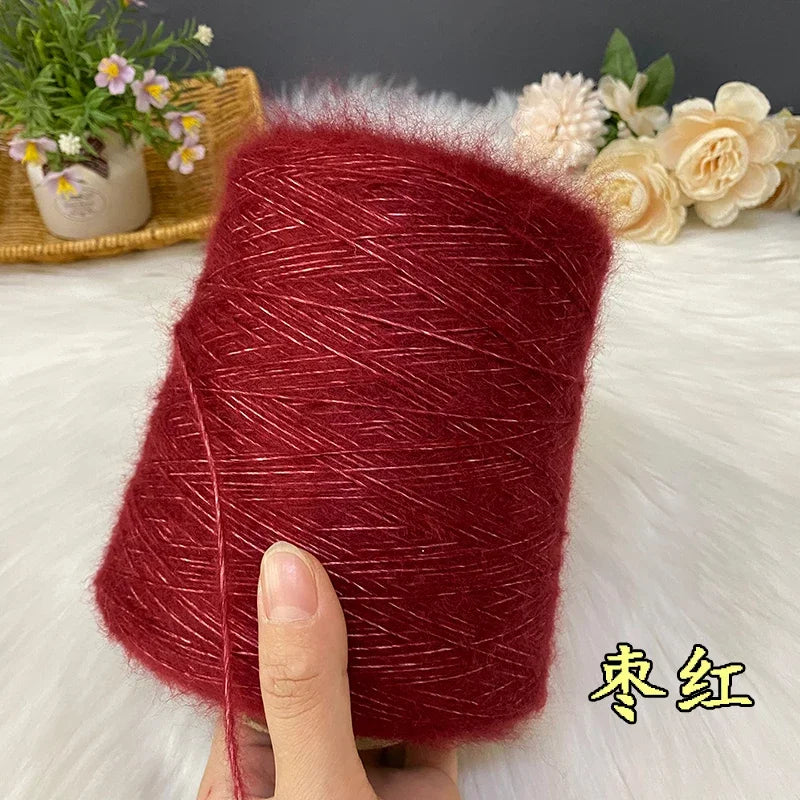 500G/PC Mohair Yarn High Quality Super Soft And Warm