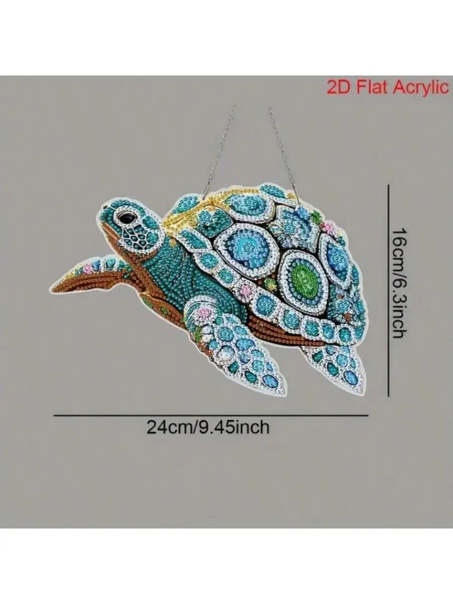 1pc Gorgeous Turtle  Acrylic Diamond Painting Kit,