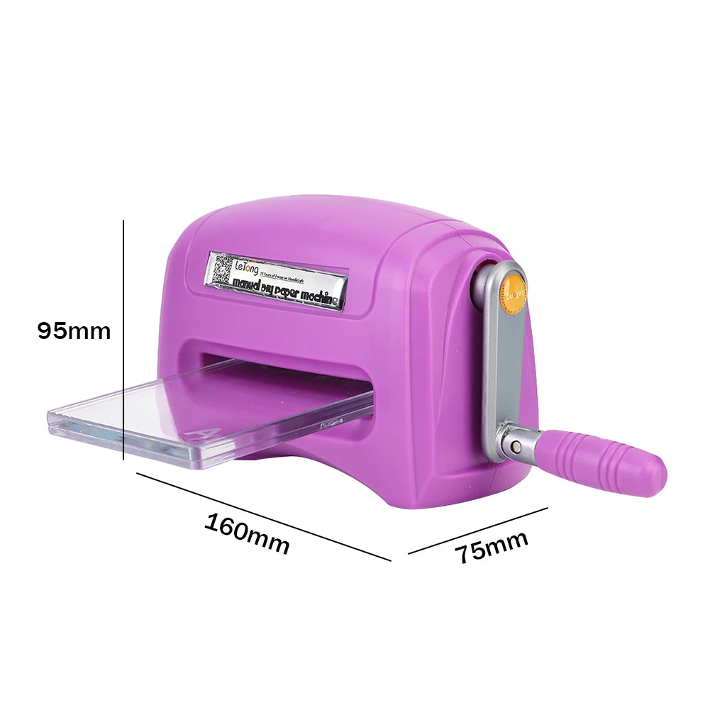Cutting Embossing Machine Portable Scrapbook Die Cutter Machine Practical Craft Tool with Plastic Backing Plate Home DIY Gadgets