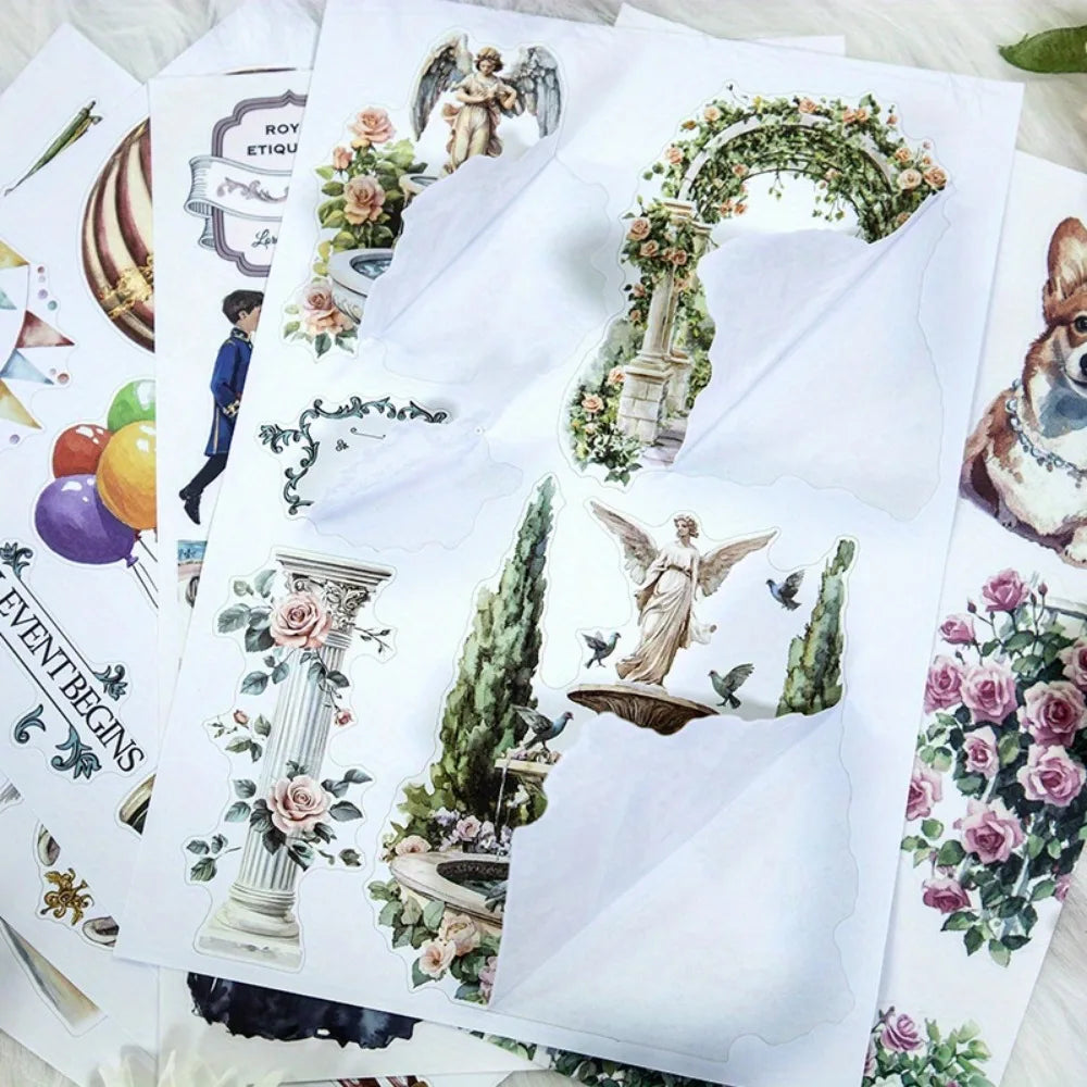 Die-Cut Scrapbooking Stickers for Journaling,