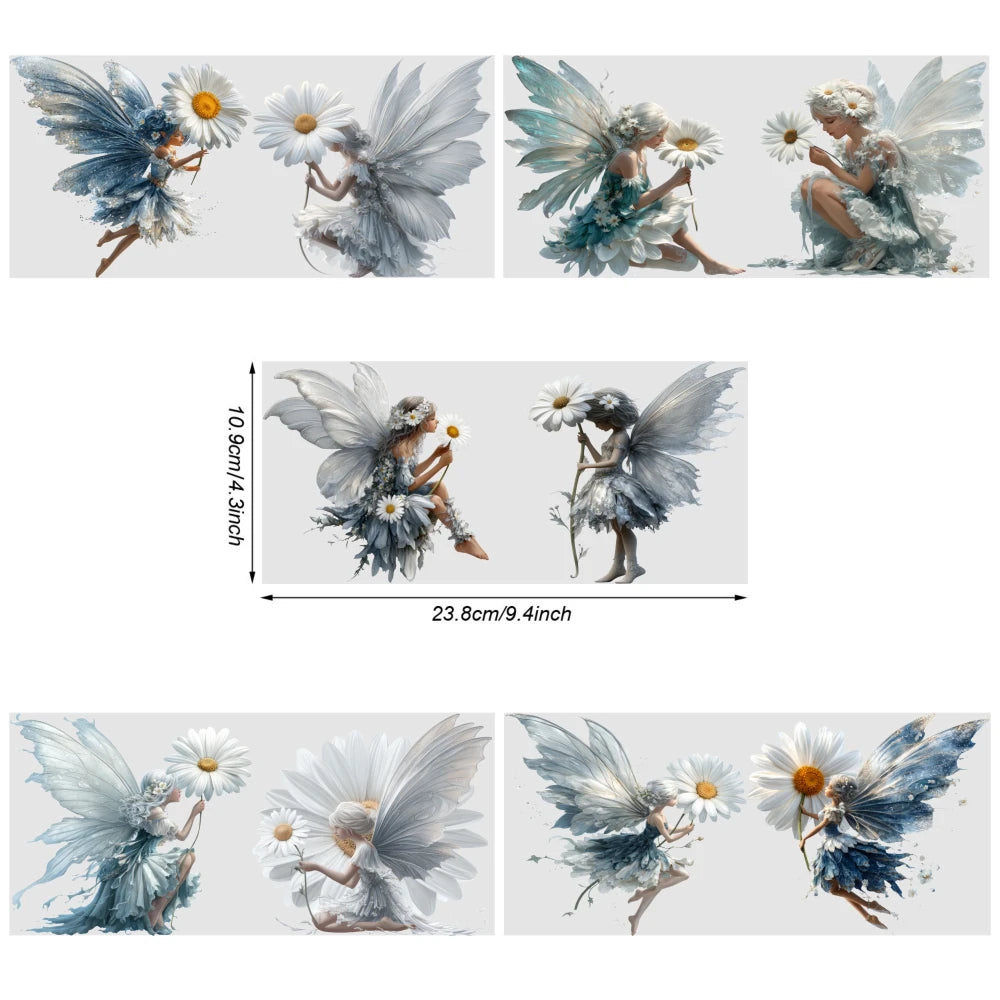 Fairy Daisy UV DTF Stickers Waterproof Decals