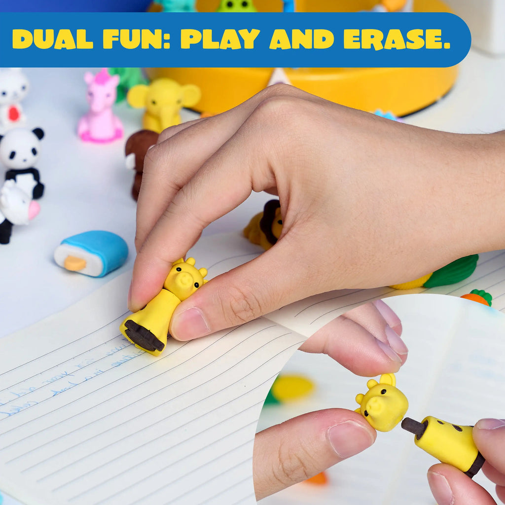 Joyfy 36 Pcs 3D Erasers Cute Erasers for Pencil