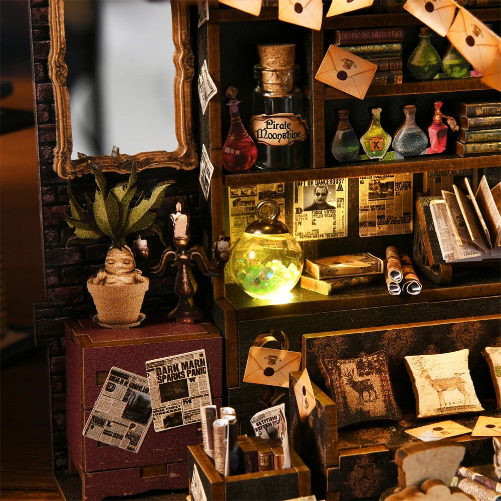 Book Nook Kit Magic House DIY Wooden Puzzle