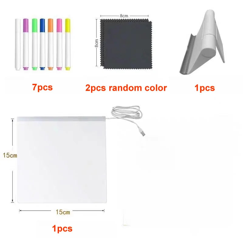 Reusable LCD Tablet, Erasable Light-Up Doodle Pad for Ages 3-6+