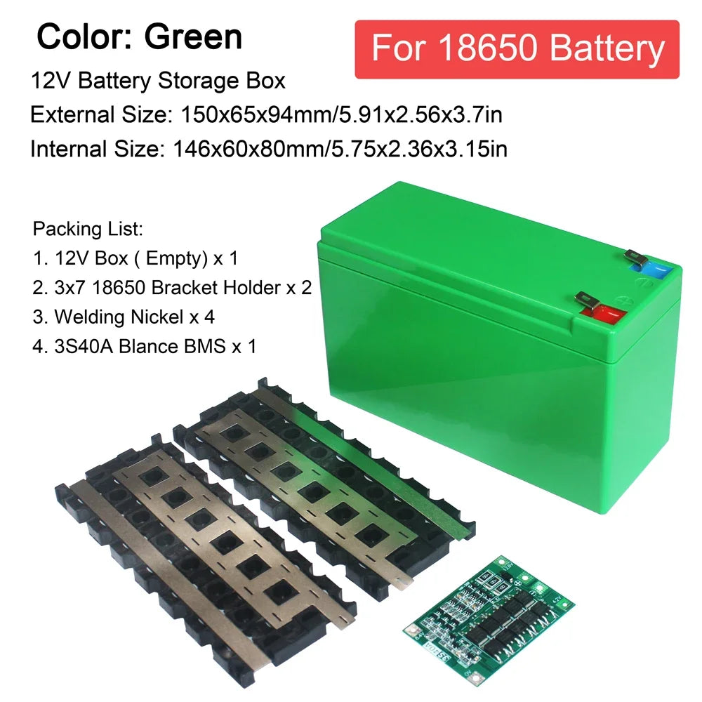 18650 Battery Storage Box Bracket 4V/6V/12V Lithium Battery Packs Toys