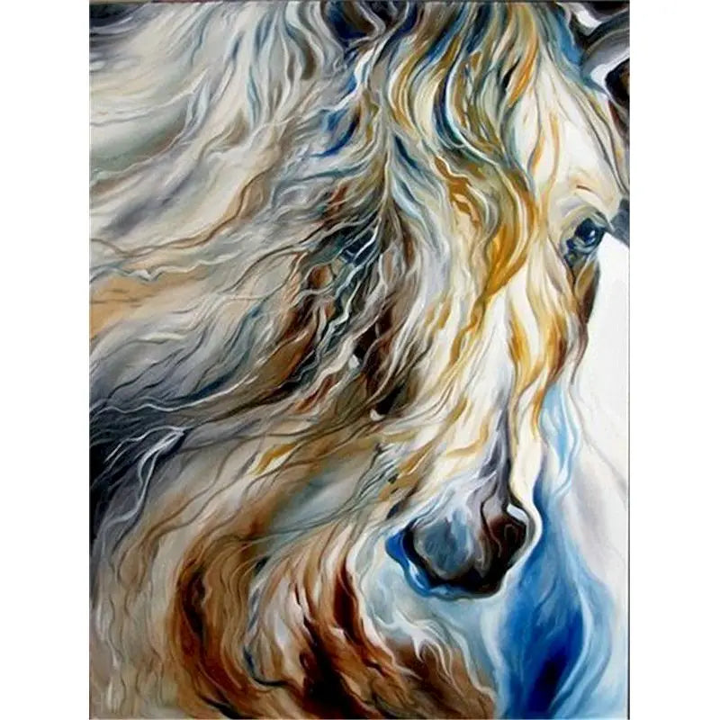 40x50cm Oil Painting By Numbers For Adults Horse Animal Paint By Number