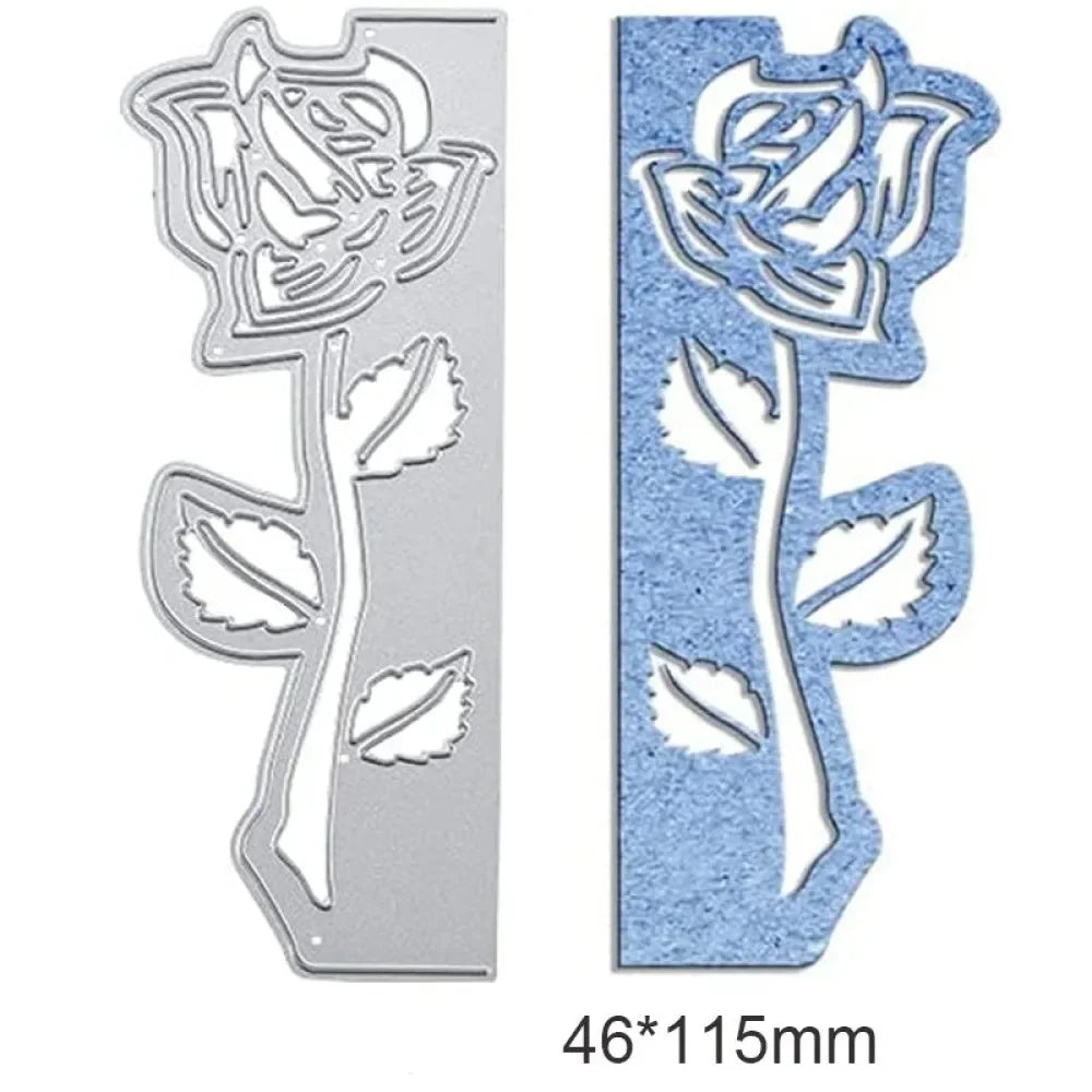 1-2pcs Daisy and Cherry Blossom Edge Border Metal Cutting Dies Stencils