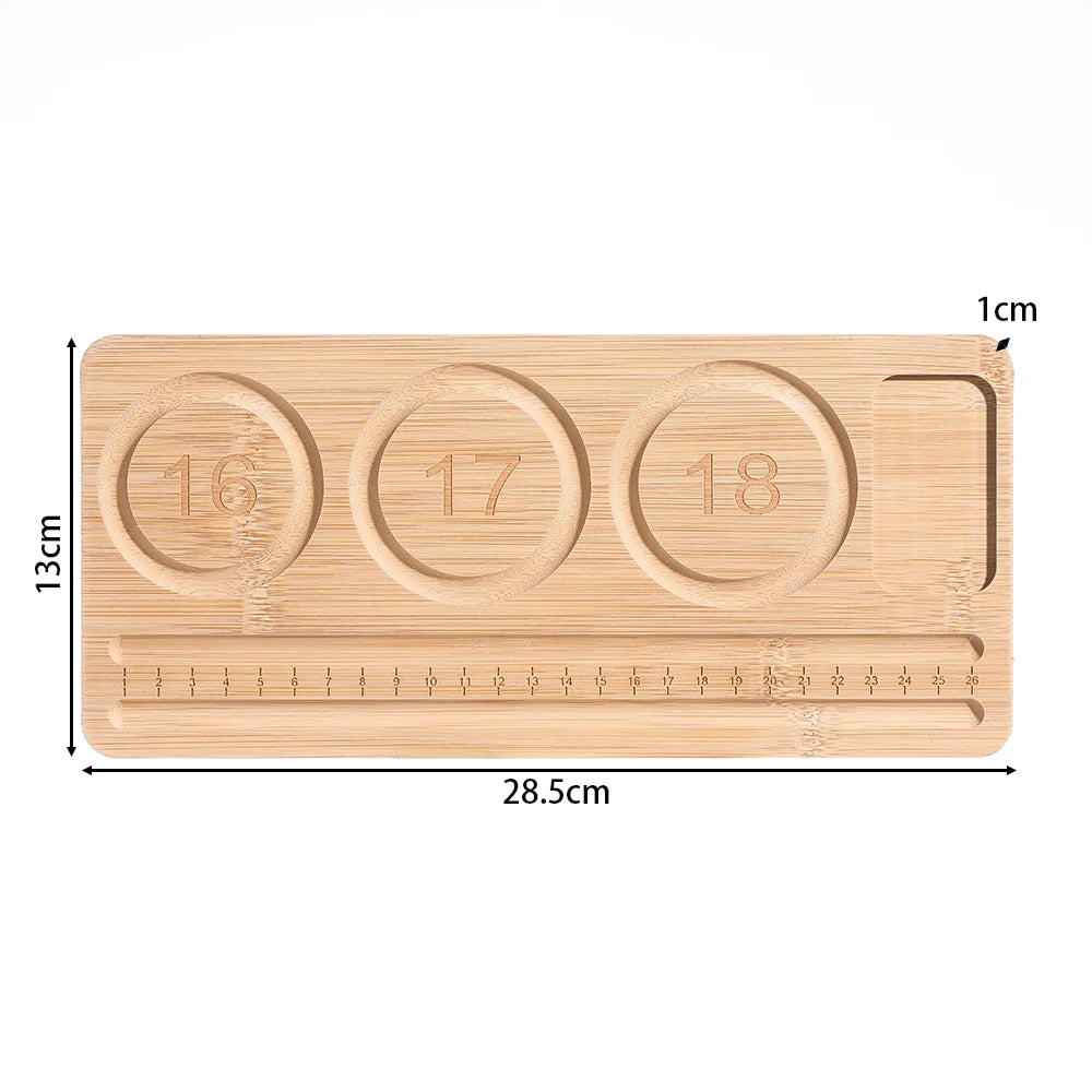 Wooden Flocked Beading Tray various lengths