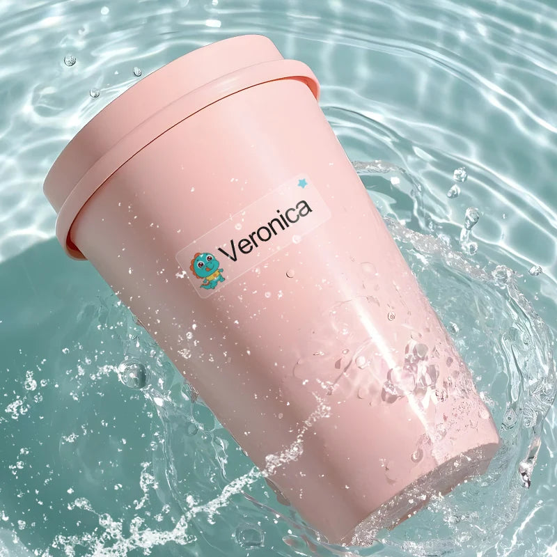 Custom Waterproof Transparent Personalized Multilingual Labels for (Hebrew/English/Spanish)