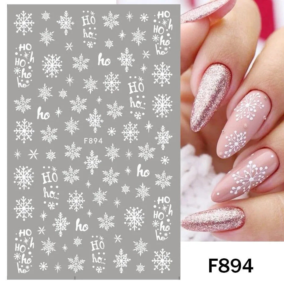 sNew Winter Snowflake Nail Stickers,