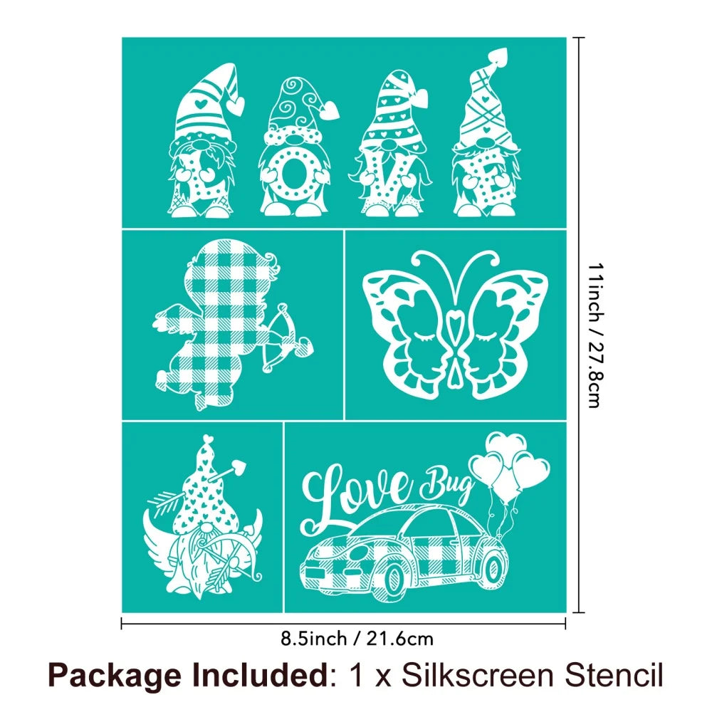 Silkscreen Stencil Reusable Self-Adhesive Silk Screen Printing Silk