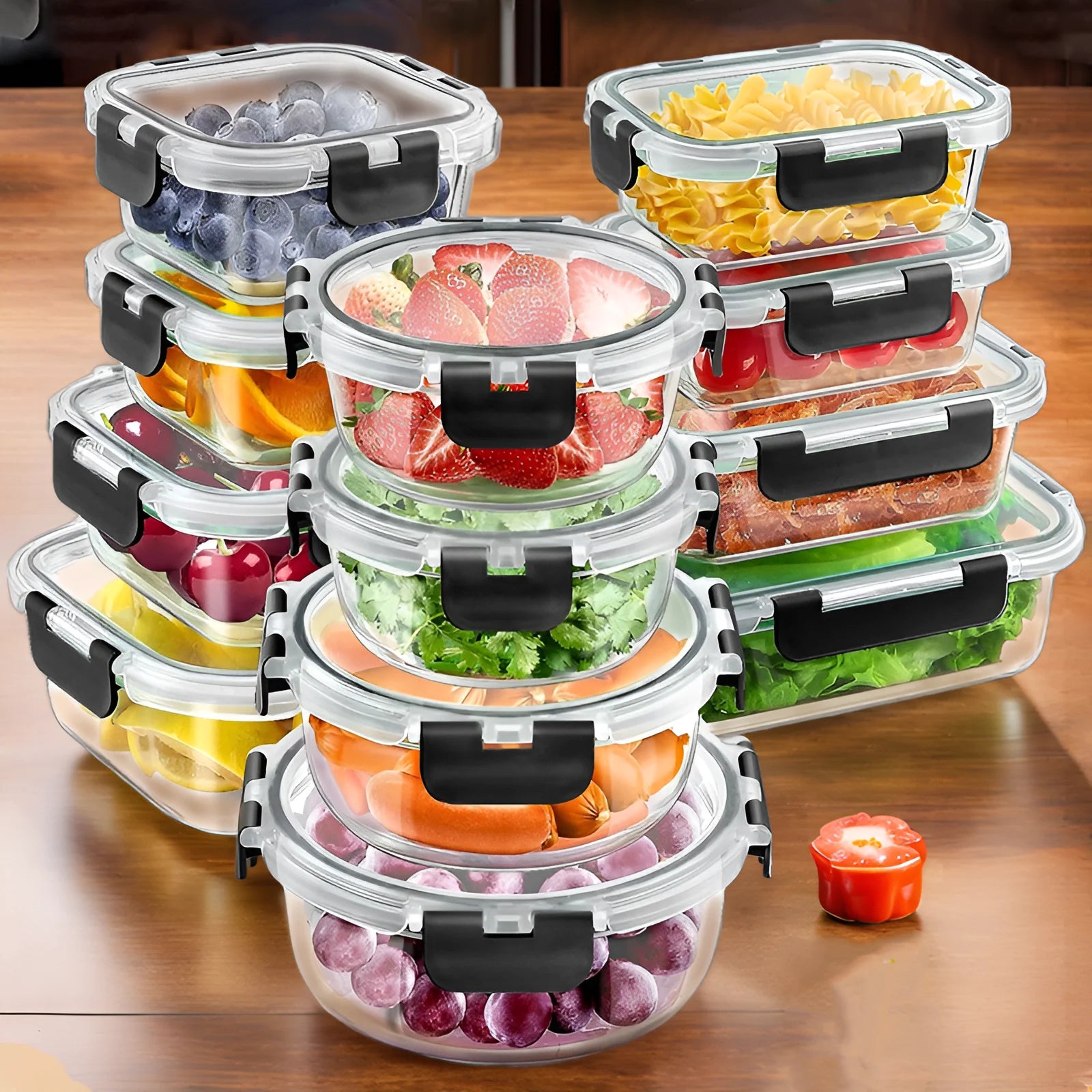Airtight Bento Boxes for Microwave Oven Freezer and Dishwasher BPA Free, lunch boxes