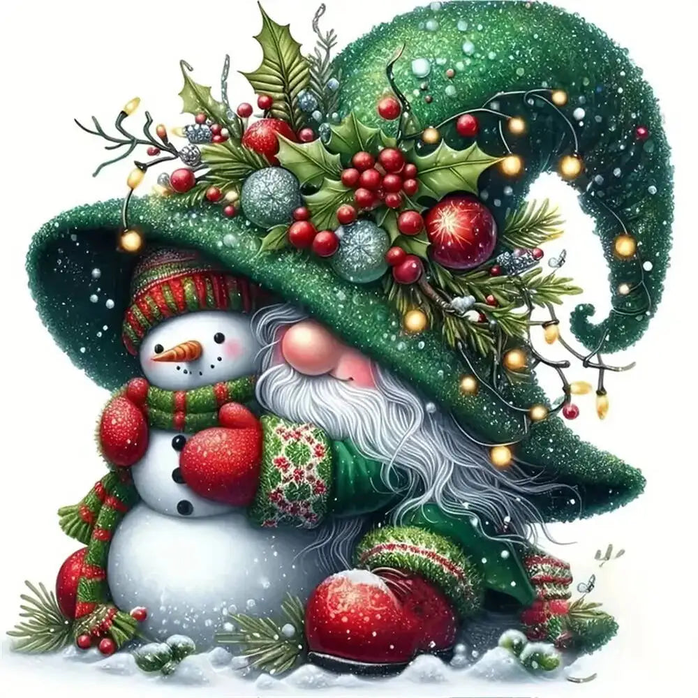Momoart Diamond Painting Snowman santa clause