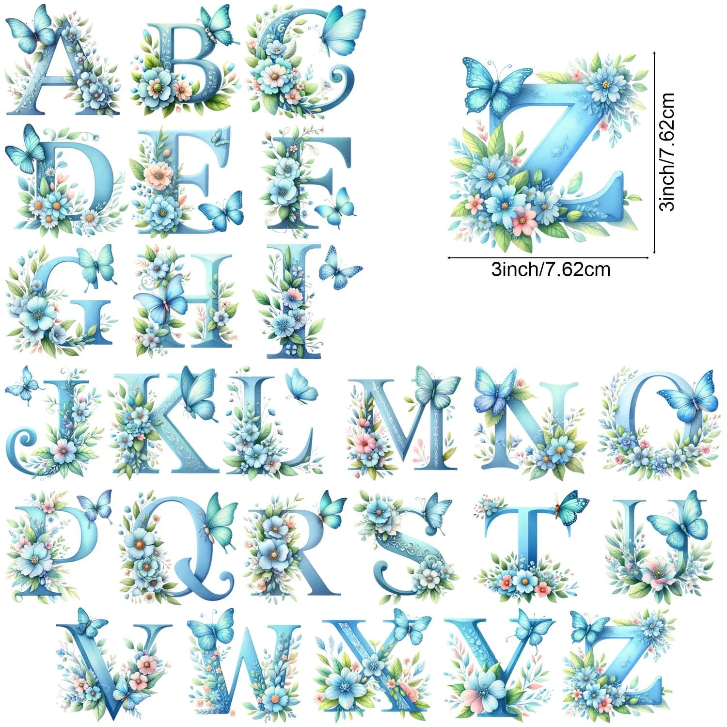 flower transfer stickers, waterproof  suitable for glasses