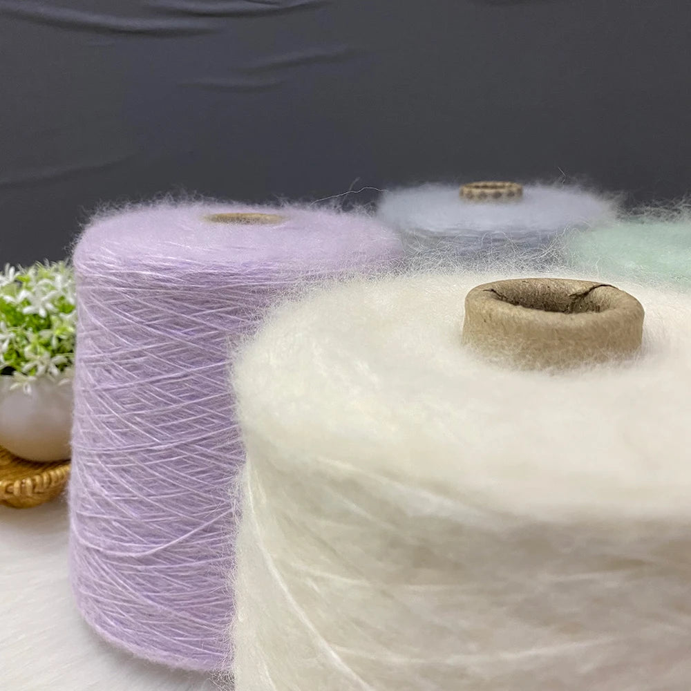 500G/PC Mohair Yarn High Quality Super Soft And Warm