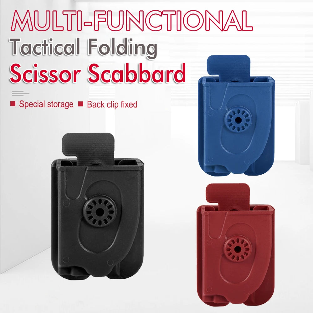 Multifunctional Scissors with Strap Cutter and Glass Breaker with Compatible Holster