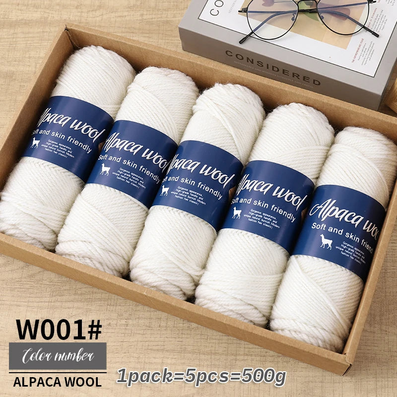 500g alpaca wool yarn, coarse yarn