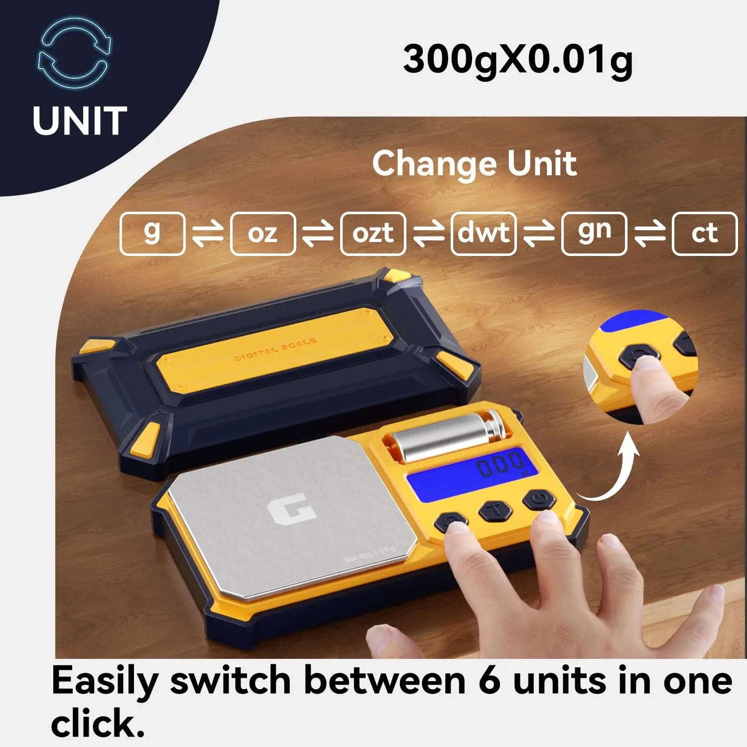 small high precision portable digital weights for jewelry, diamonds, powders