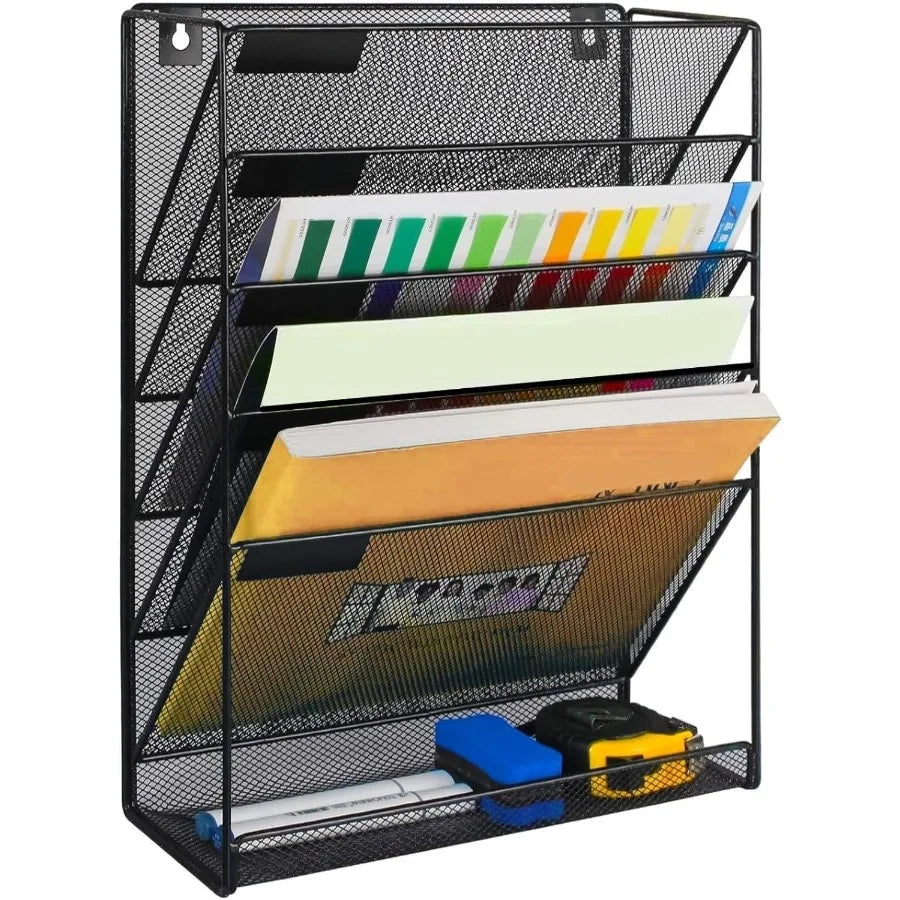 6-Tier Wall File Organizer  - Efficient Vertical