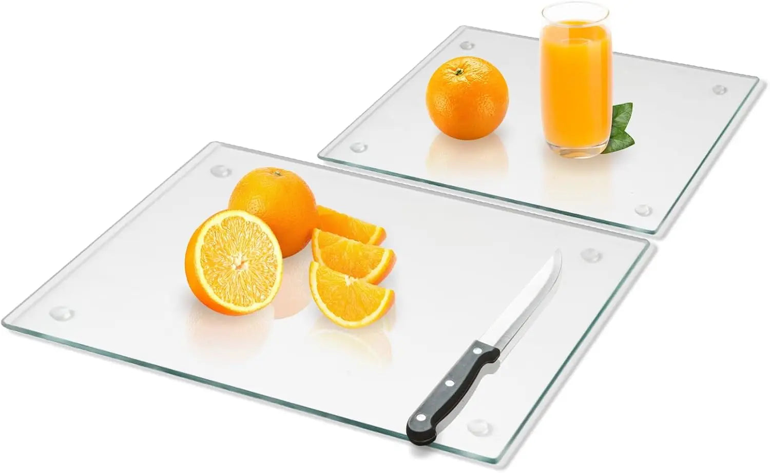 Tempered Glass Cutting Board Set, 2-Piece