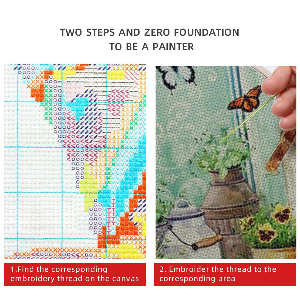 Meian Religion Jesus Portrait Printed 11CT Cross-Stitch DIY Embroidery Full Kit Painting Handicraft Craft Sewing Stamped Jewelry