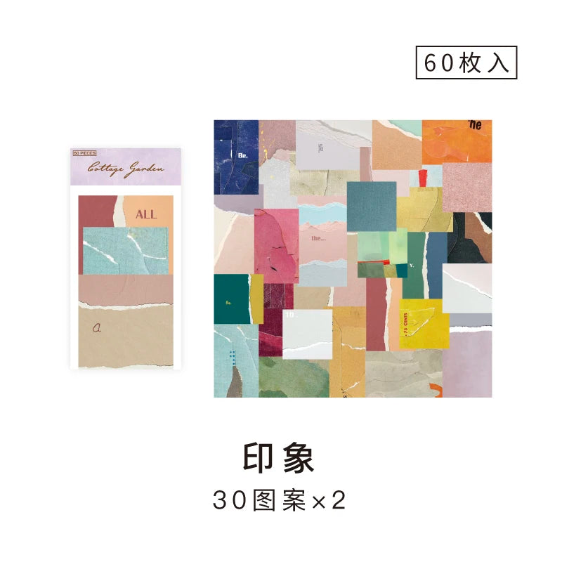 Vintage Collage Scrapbooking Journal Material paper Card Making