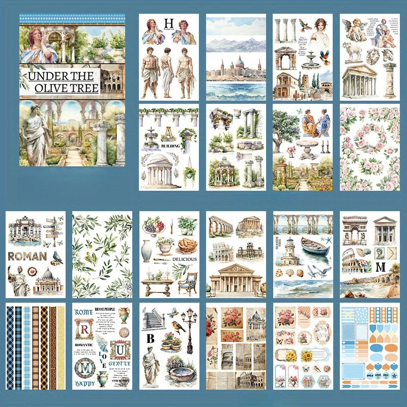 Die-Cut Scrapbooking Stickers for Journaling,