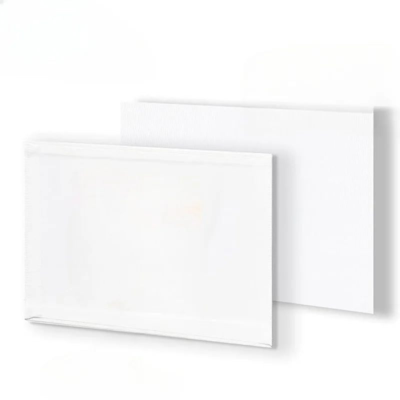 6pcs Canvas Board For Painting Cotton Blank Primed White  3mm