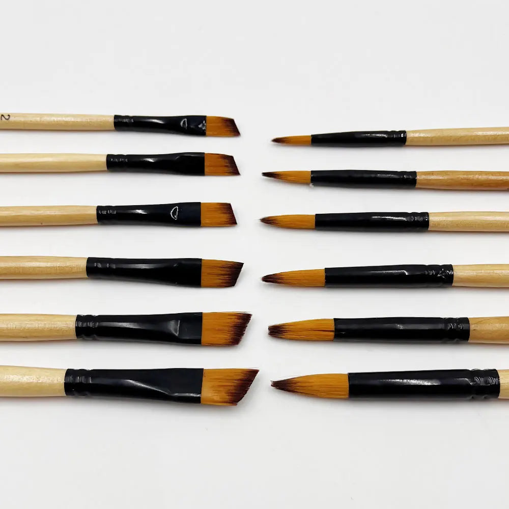 Professional Artist Paint Brush Set - 6 PCS,