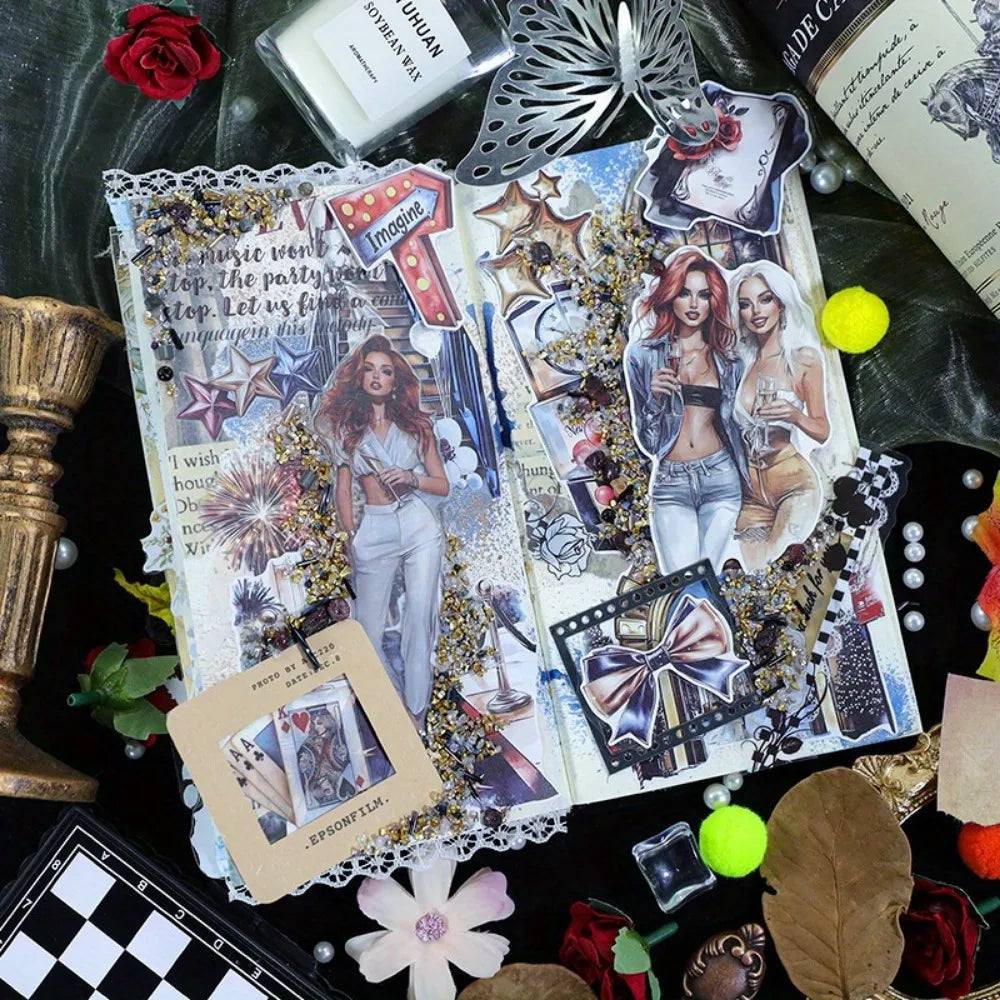 Die-Cut Scrapbooking Stickers for Journaling,