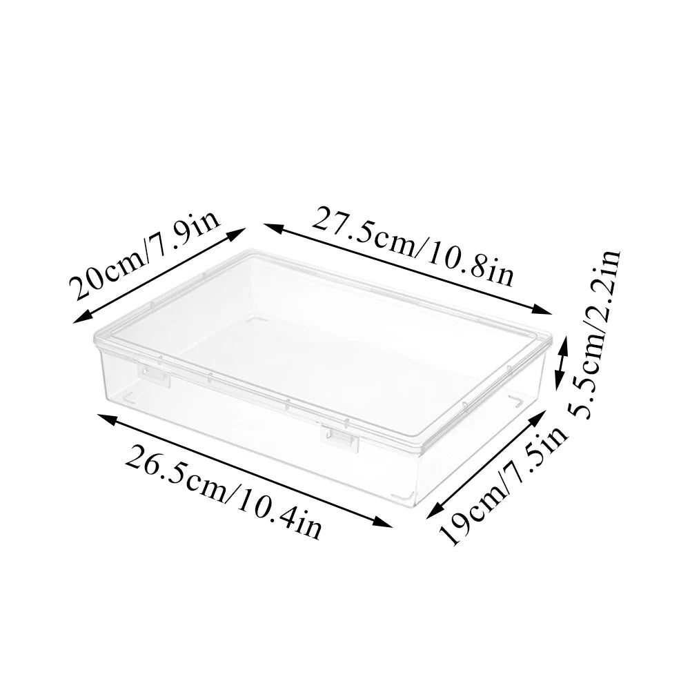 Organized Clear Square Shape Storage Boxes