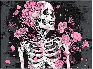 AB Diamond Painting Halloween Skull 5D Diamond Painting Set (Suitable for Beginners) DIY Mosaic Pumpkin Painting Decoration