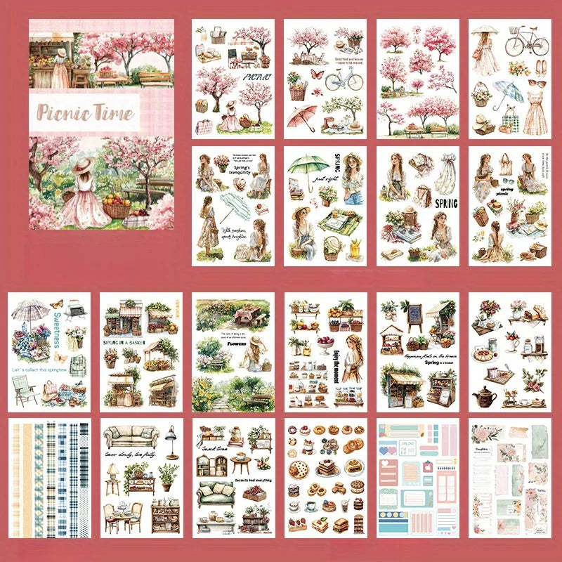 Winter Wonderland Sticker Book, Scrapbooking DIY Craft Supplies