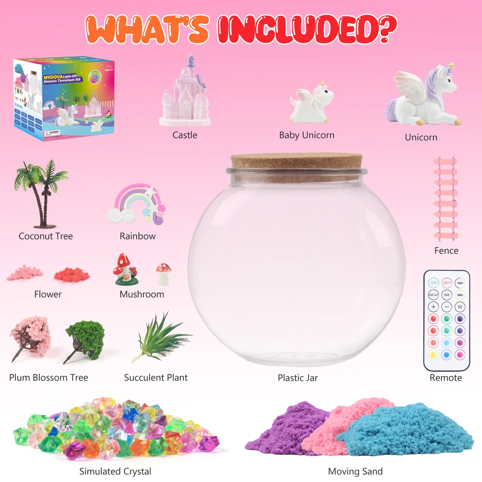 DIY Unicorn Terrarium Fairy Garden Craft Kit