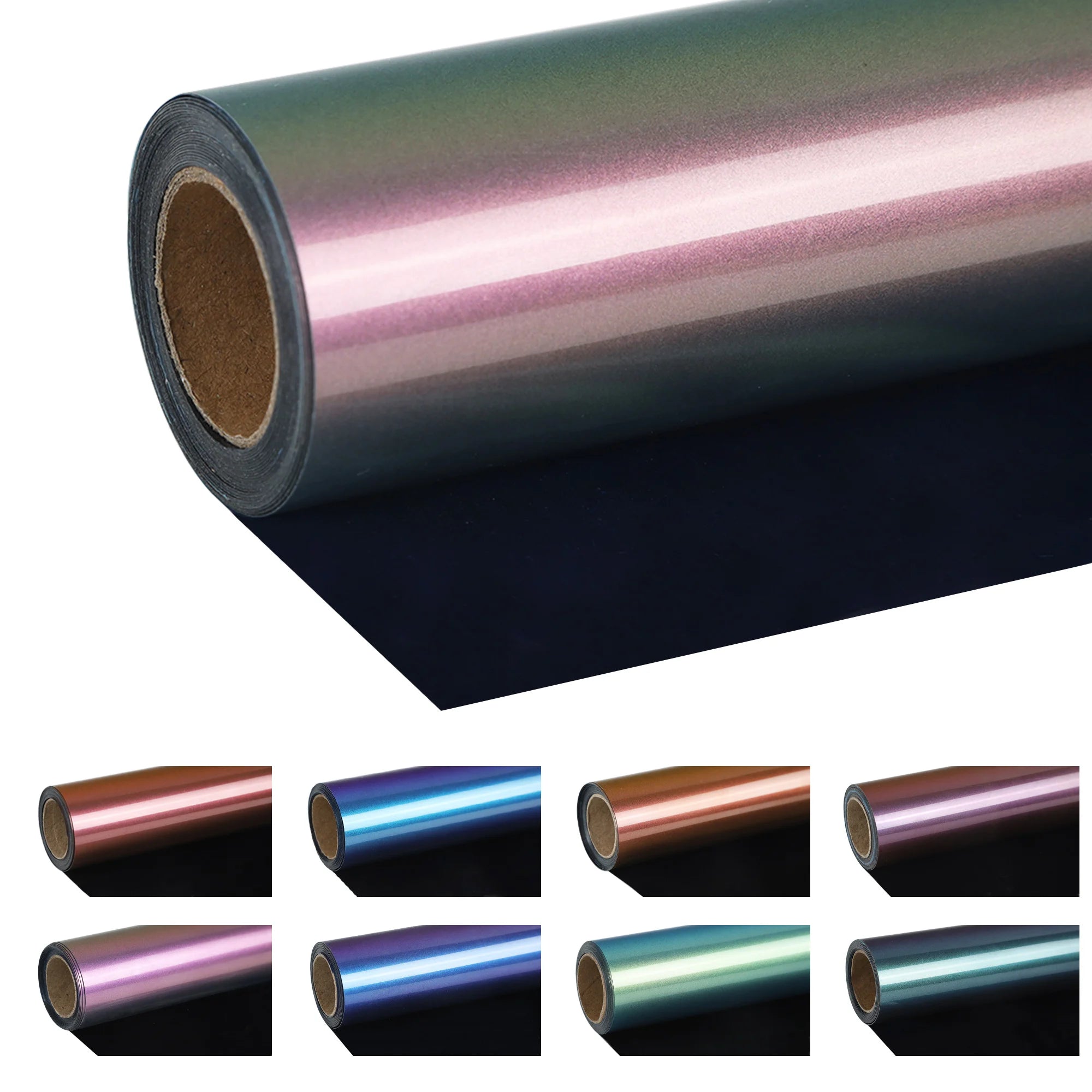 Chameleon PU HTV Vinyl, Iron On Vinyl For All Cutter Machine, Easy to Cut &Weed