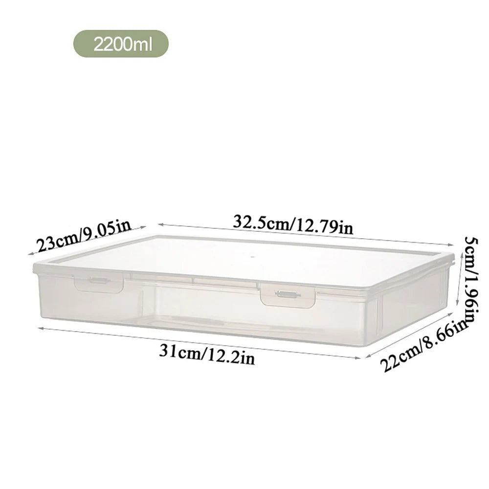Organized Clear Square Shape Storage Boxes