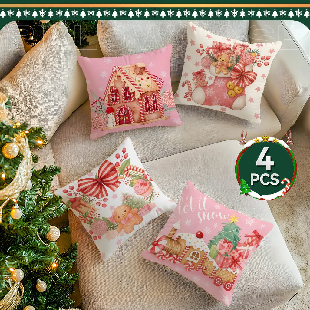 holiday 4-piece Set 40/45/50cm Cushion Cover  Pillowcase