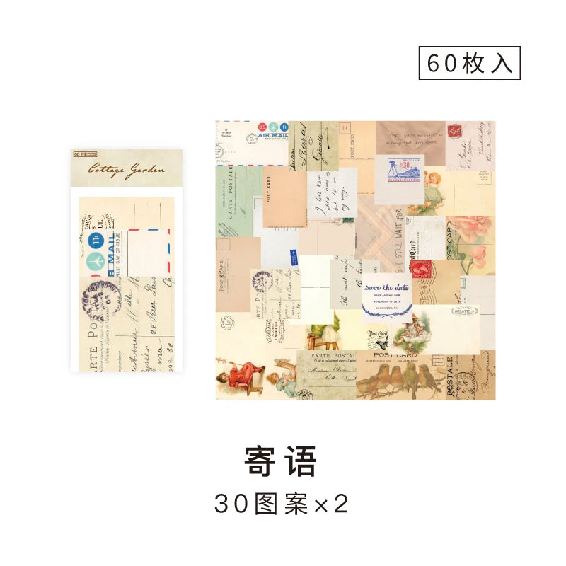 Vintage Collage Scrapbooking Journal Material paper Card Making