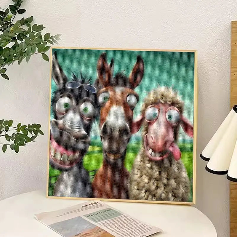 Funny Animals 5D Diamond Art Painting Kits for Adults