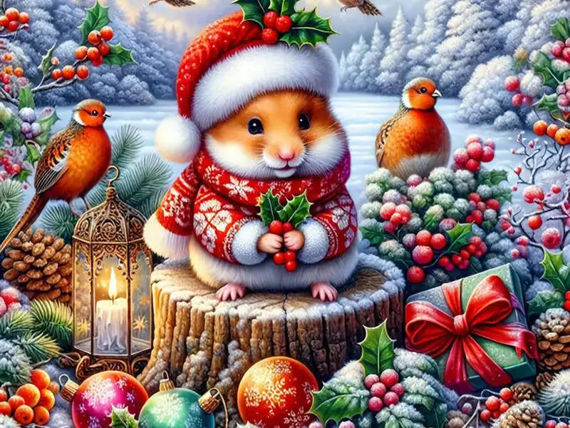 Evershine Full Diamond Painting Mouse Animal New Arrival DIY Diamond Mosaic Bird Picture Of Rhinestones Christmas Gifts